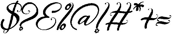 Spring Katteny Italic Italic otf (400) Font OTHER CHARS