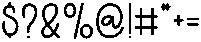Spring Minimalist Regular otf (400) Font OTHER CHARS