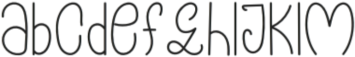 Spring Vibes Regular otf (400) Font LOWERCASE