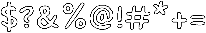 Sprout Outline Medium otf (500) Font OTHER CHARS