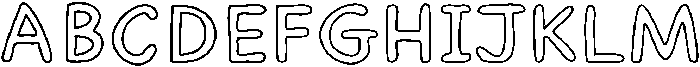 Sprout Outline Medium otf (500) Font UPPERCASE