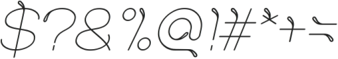 Sprout and The Bean Italic otf (400) Font OTHER CHARS
