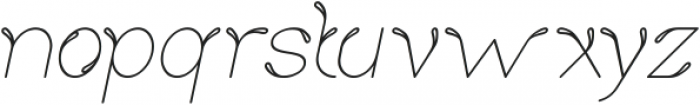 Sprout and The Bean Italic otf (400) Font LOWERCASE