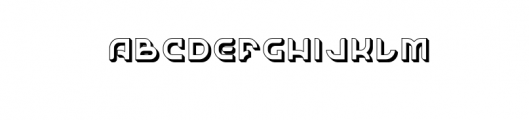 SpaceSurfer_Shadow.ttf Font UPPERCASE