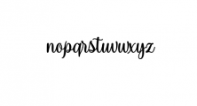 Spalding Script Font.ttf Font LOWERCASE