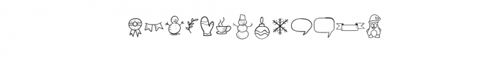 Special Winter Doodle.ttf Font UPPERCASE