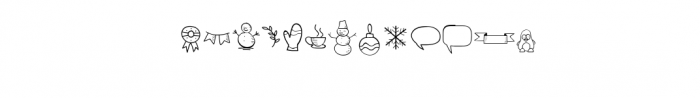 Special Winter Doodle.ttf Font LOWERCASE