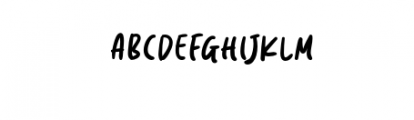 SpringNote-Regular.otf Font UPPERCASE