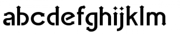 Spearhead Font LOWERCASE