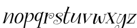 Spinnenkop Italic Font LOWERCASE