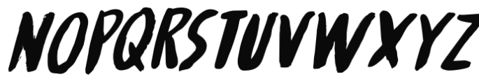 Spinwash Italic Font UPPERCASE