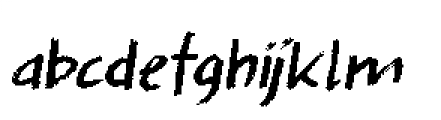Splinterhand Italic Font LOWERCASE