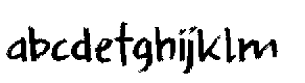 Splinterhand Regular Font LOWERCASE