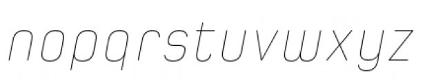 Spoon Hairline Italic Font LOWERCASE