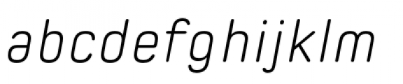 Spoon Light Italic Font LOWERCASE