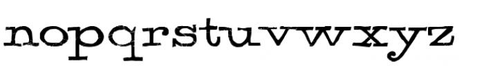 Spur Rust Font LOWERCASE