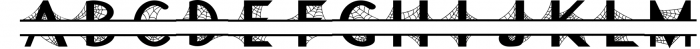 Spider Web Split Font - A Monogram Font Font UPPERCASE
