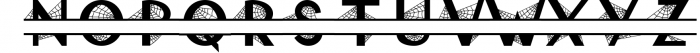 Spider Web Split Font - A Monogram Font Font UPPERCASE