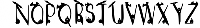 Spooky Halloween Font Font UPPERCASE