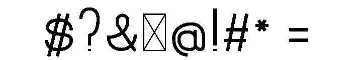 SP Butch Lite Medium Font OTHER CHARS
