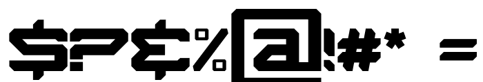 SPACE ARMOR Font OTHER CHARS