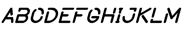 SPACE FUTURE Bold Italic Font UPPERCASE