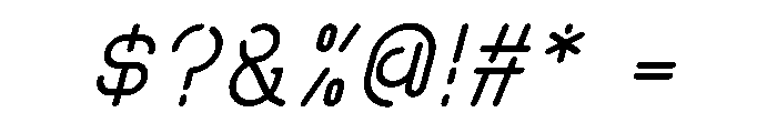 SPACE FUTURE Italic Font OTHER CHARS