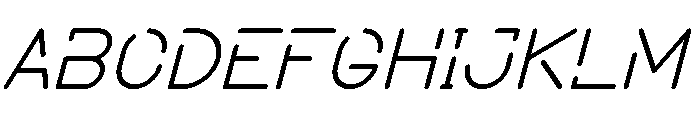 SPACE FUTURE Italic Font UPPERCASE