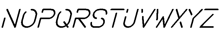 SPACE FUTURE Italic Font UPPERCASE