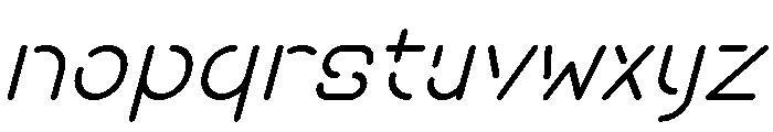 SPACE FUTURE Italic Font LOWERCASE