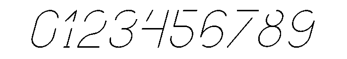 SPACE FUTURE LIGHT Italic Font OTHER CHARS