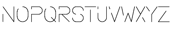SPACE FUTURE LIGHT Font UPPERCASE
