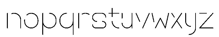 SPACE FUTURE LIGHT Font LOWERCASE