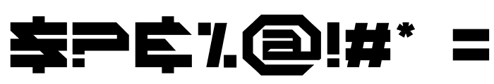 SPACE JAEGER Font OTHER CHARS