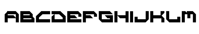 SPACE JAEGER Font UPPERCASE