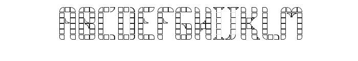 SPACE PEZ Outline Font LOWERCASE