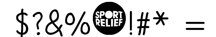 SPORT RELIEF Font OTHER CHARS