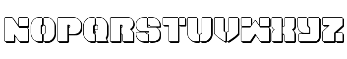 Space Cruiser 3D Font LOWERCASE