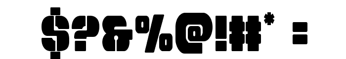 Space Cruiser Condensed Font OTHER CHARS
