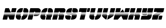 Space Cruiser Halftone Italic Font LOWERCASE