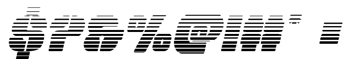 Space Cruiser Scanlines Italic Font OTHER CHARS