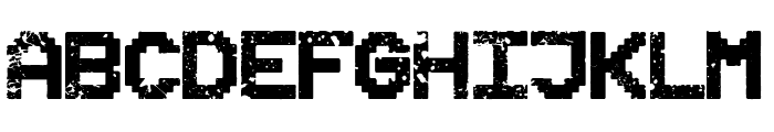 Space Grunge Font UPPERCASE