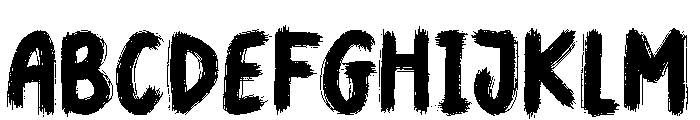 Space Kick Font UPPERCASE