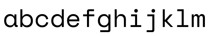 Space Mono Regular Font LOWERCASE