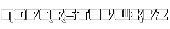 Space Runner 3D Font LOWERCASE