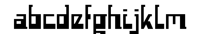 Space worm Font LOWERCASE
