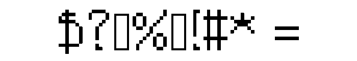 SpaceSurvival Font OTHER CHARS
