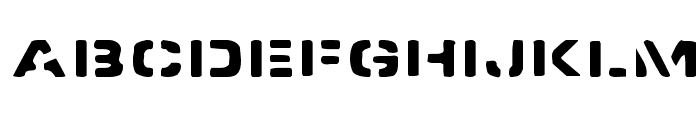 Spacedock Stencil Font UPPERCASE