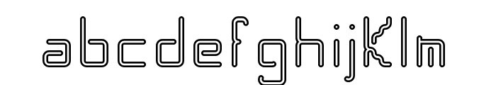 Spacenoid Regular Font LOWERCASE