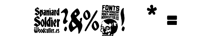 Spaniard Soldier Font OTHER CHARS